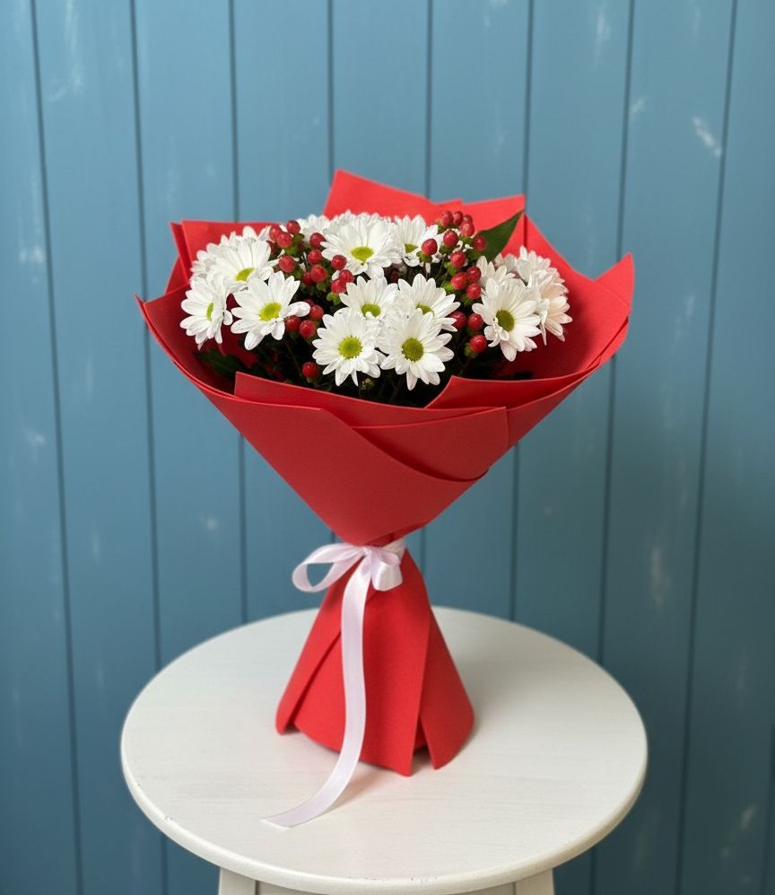 Букет цветов из: Хризантемы в Качуге