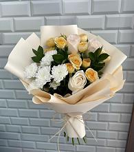 Букет цветов из:  Розы и Хризантемы в Качуге
