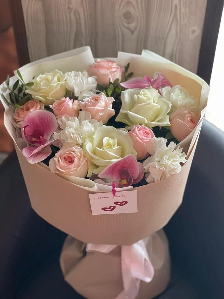 Букет цветов из: Орхидеи, Розы и Гвоздики в Качуге