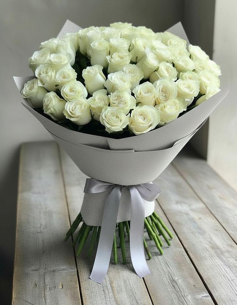 Букет 35 Белых роз в Качуге