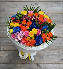 Букет цветов из:  Розы и Хризантемы в Качуге