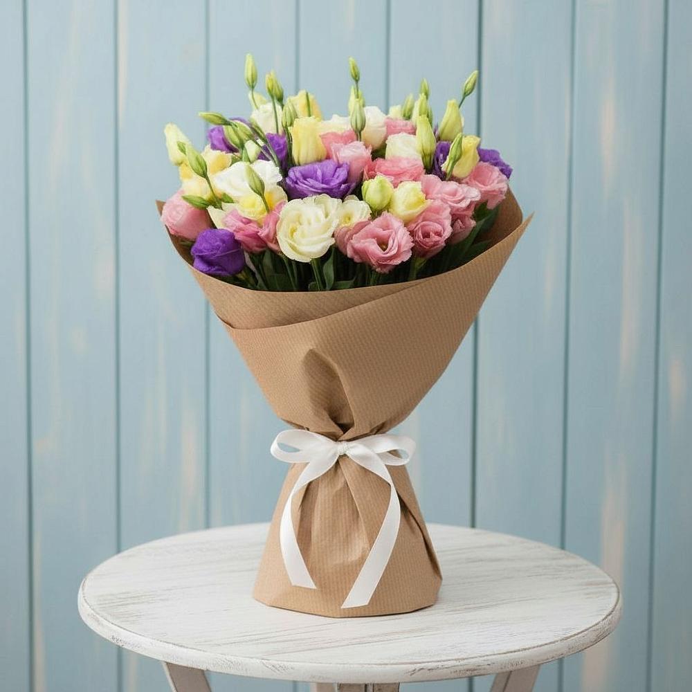 Букет цветов из: Лизиантусы в Качуге