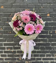 Букет цветов из:  Герберы и Хризантемы в Качуге