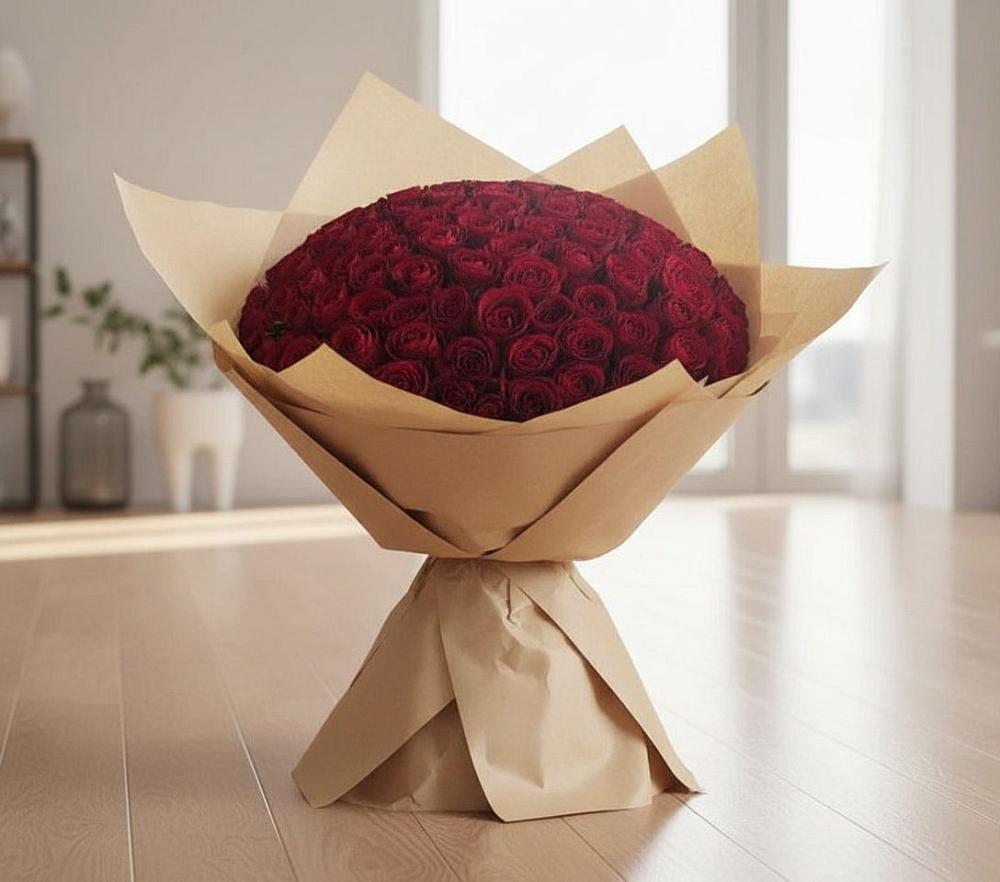 Букет 101 Красная роза в Качуге