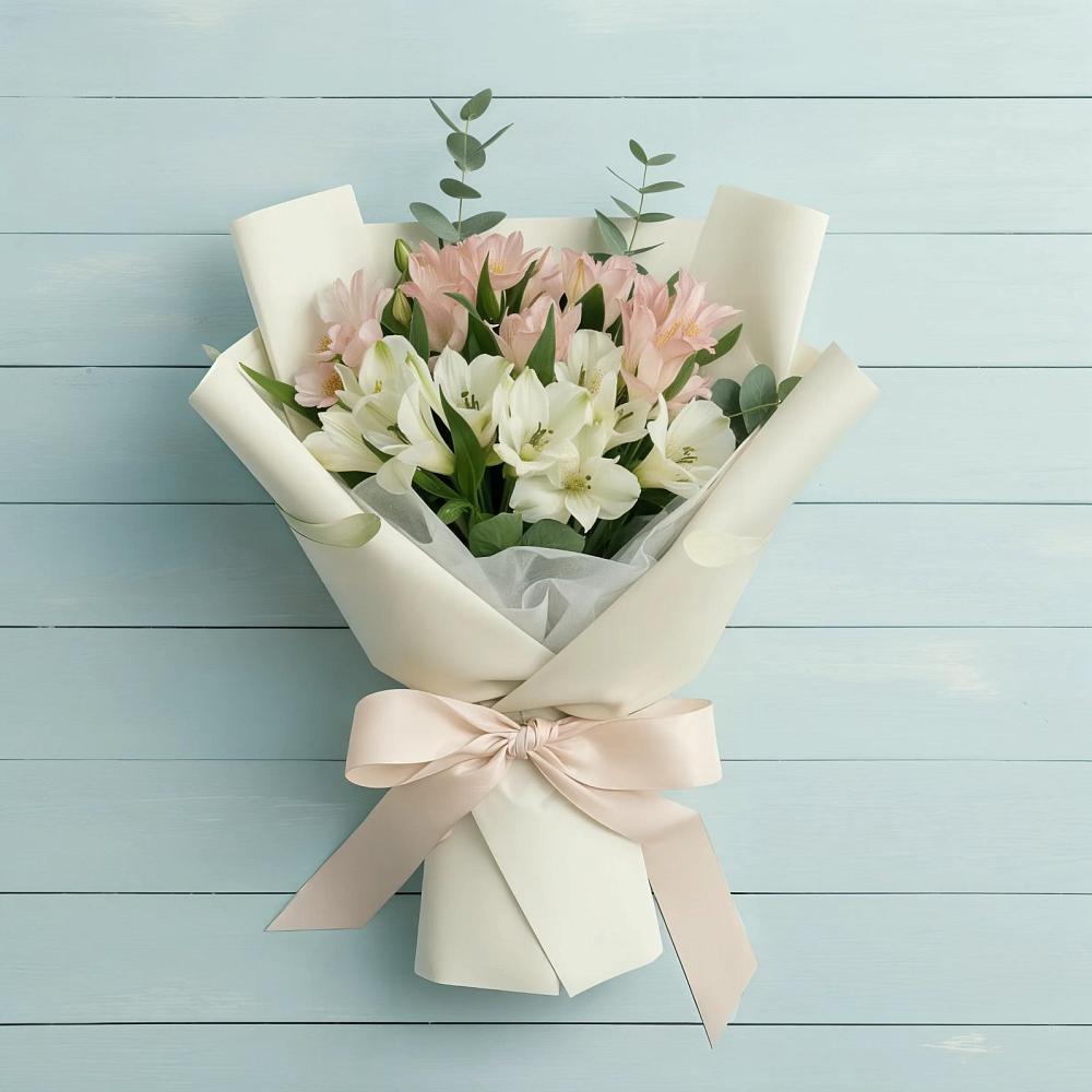 Букет цветов из: Альстромерии в Качуге