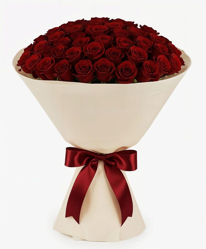 Букет 101 Бордовая роза Блэк Бакарра в Качуге