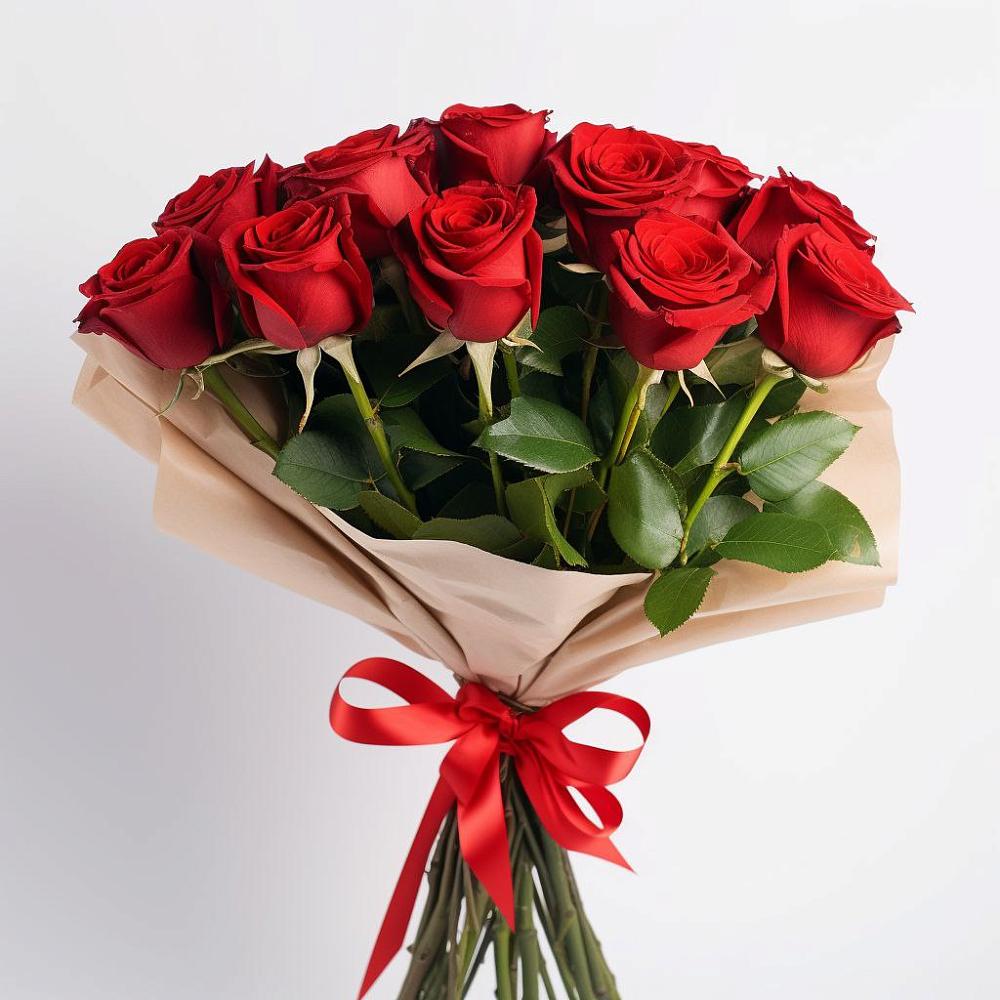 Букет 11 Красных роз Эдлесс Лав в Качуге