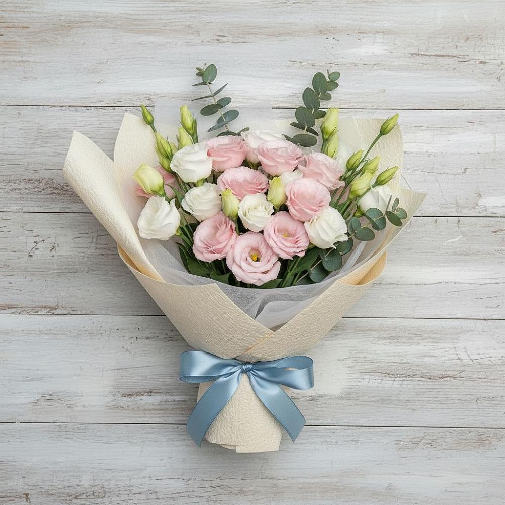 Букет цветов из: Лизиантусы в Качуге